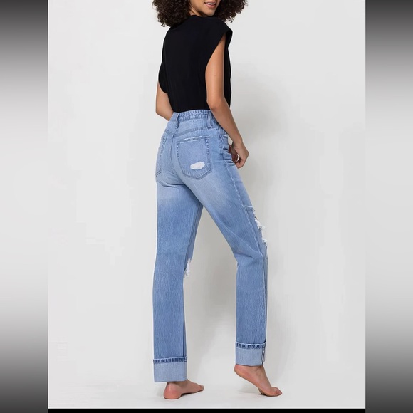VERVET BY FLYING MONKEY ALYSSA STRAIGHT JEANS ❤️NEW COLLECTION IN STORES❤️ - Picture 2 of 3
